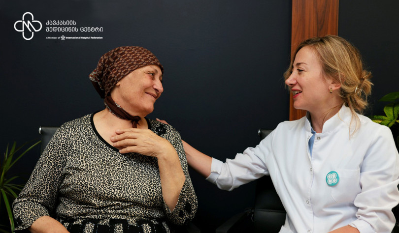 შუახნის ქალმა ავთვისებიანი სიმსივნის დამარცხება ოპერაციითა და ქიმიოთერაპიით შეძლო