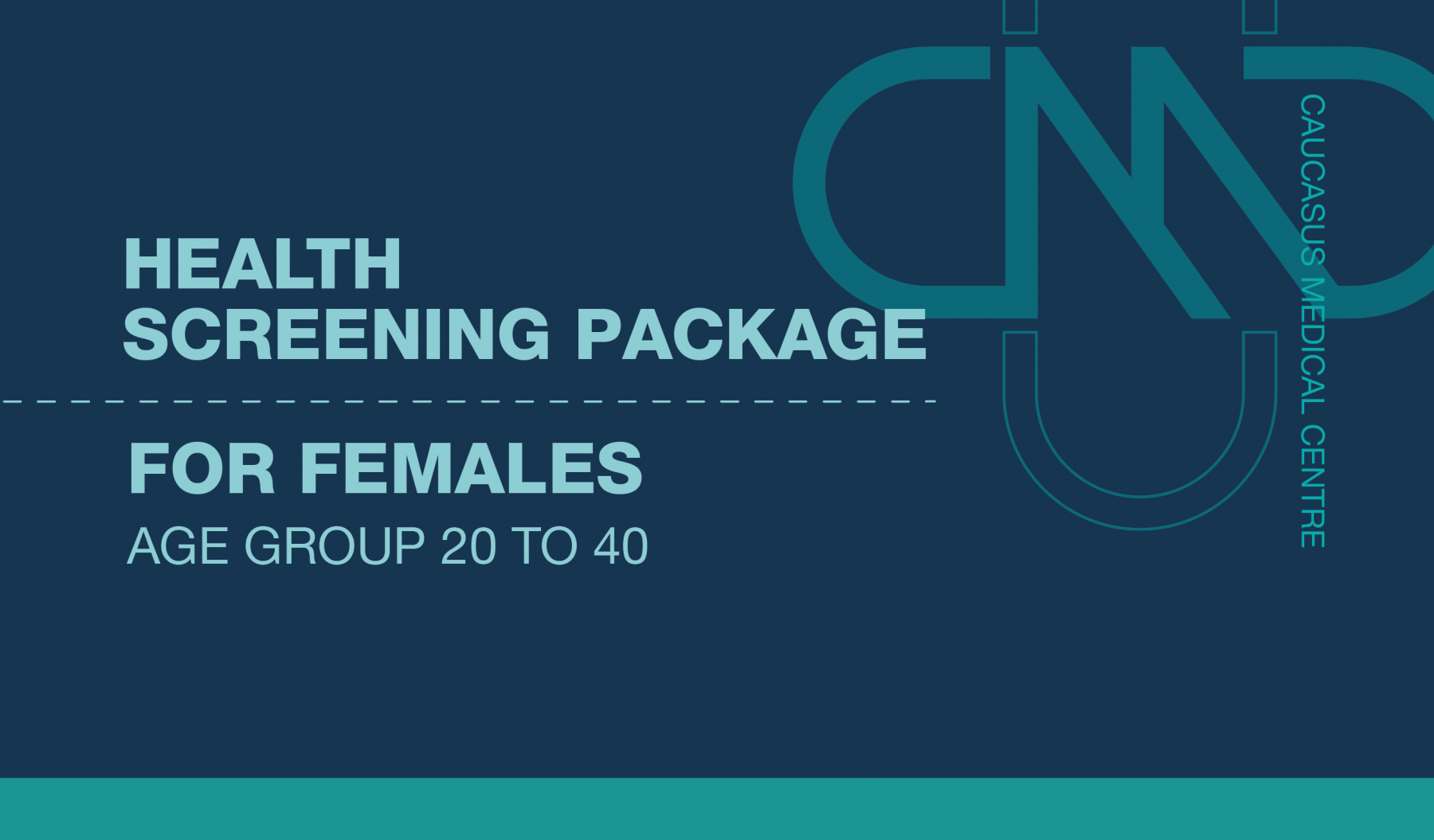 PREMIUM HEALTH SCREENING PACKAGE FOR FEMALES AGE GROUP 20 TO 40